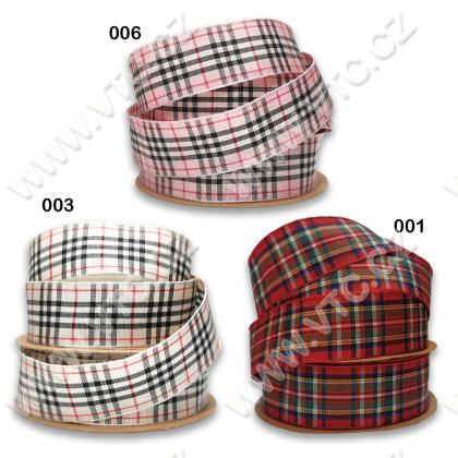 Checked ribbon 25 mm