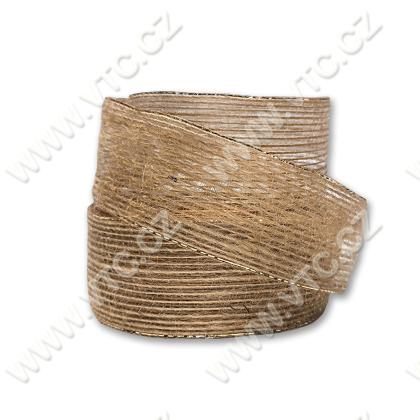 Stuha jutová s rexorem a drátem 35 mm