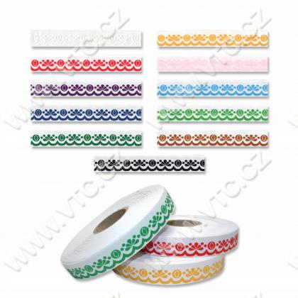 Scalloped jacquard ribbon 20 mm PES