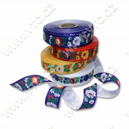 Folk costume ribbon printed 20 mm