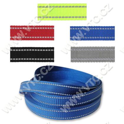 Gurtband PES 20 mm reflex.Streifen