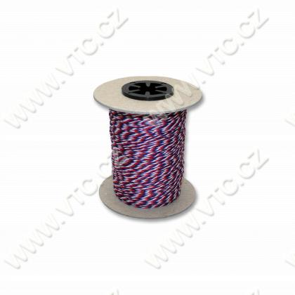 Twisted cord - tricolor 1,4 mm - 100 m