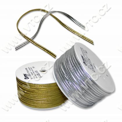 Metallic soutache braid 2 mm