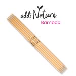 Double-pointed needles 5,5 mm addiNature BAMBOO 15 cm