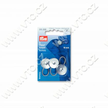 Flexi buttons with loop 19 mm