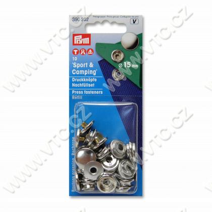 Druckknöpfe SPORT & CAMPING 15 mm NICKEL refill