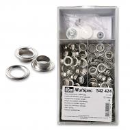 Eyelets 11 mm with washers NI 120 pcs