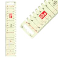 Ironing ruler, transparent 23x4,5cm