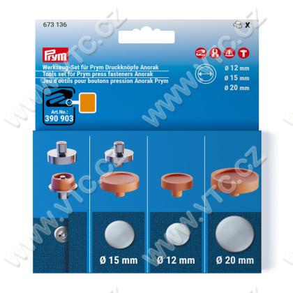 Tools set for PRYM Anorak press fasteners