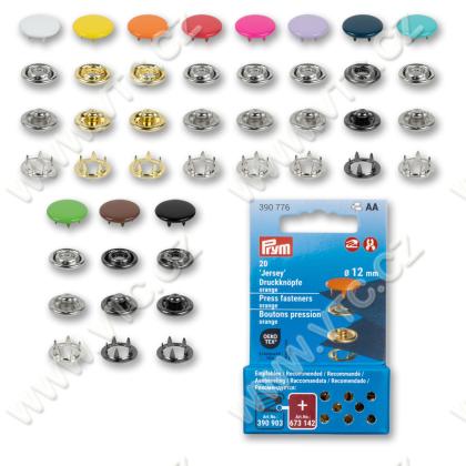 Press fasteners JERSEY 12 mm COLOR