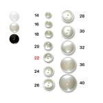 Polyester button 22 - 2 holes