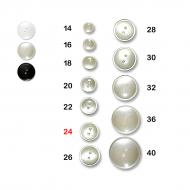 Polyester button 24 - 2 holes