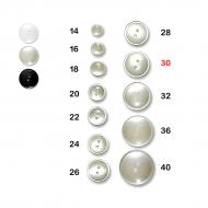 Polyester button 30 - 2 holes