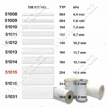 Standard-Elastic 14,4 mm weiß