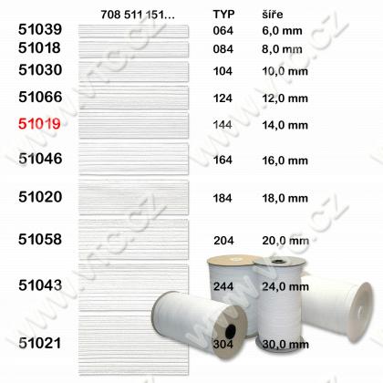 Standard-Elastic 14 mm weiß