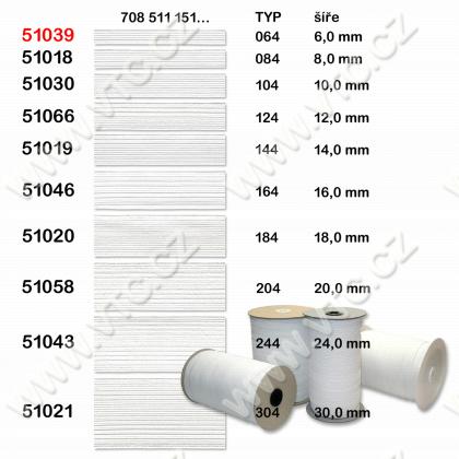 Standard-Elastic 6 mm weiß