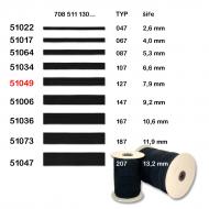 Standard elastic 7,9 mm black