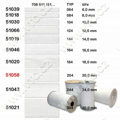 Standard-Elastic 20 mm weiß