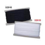 Round elastic 3 mm for face mask white