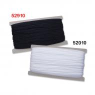 Round elastic 3 mm for face mask black