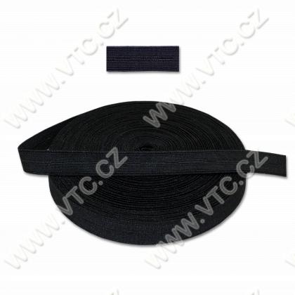 Elastic buttonhole 18mm black