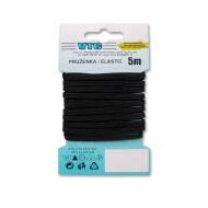 Standard elastic 4 mm black - card 5 m