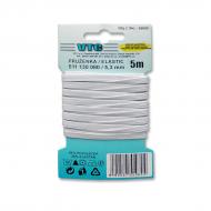 Standard-Elastic 5,3 mm weiß - Karte 5 m