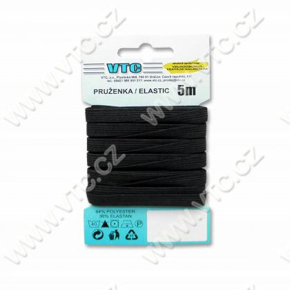 Standard elastic 7,9 mm black - card 5 m