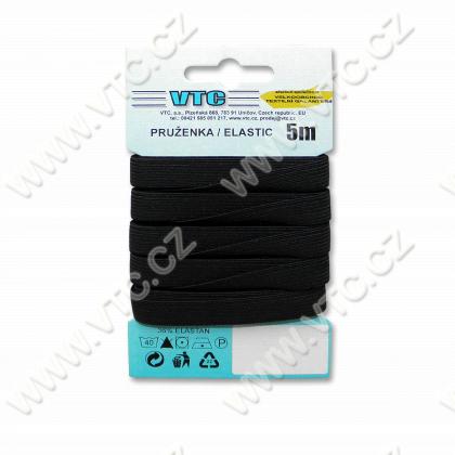 Standard elastic 10,6 mm black - card 5 m