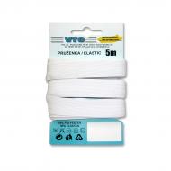 Standard elastic 17,4 mm white - card 5 m