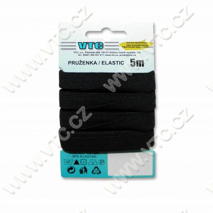 Standard elastic 13,2 mm black - card 5 m