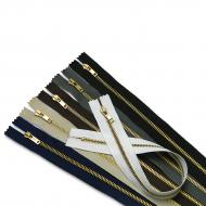 Brass zippers P3 CE 40 cm