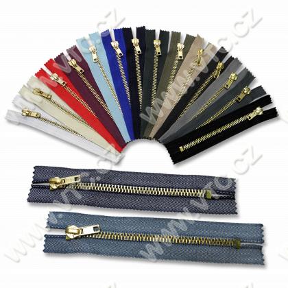 Brass zippers P6 8 cm CE