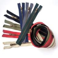 Old brass zippers P6Ms 65cm OE