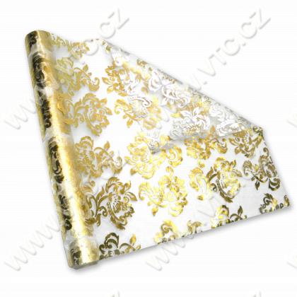 Organza w.36 cm double-sided Brocade