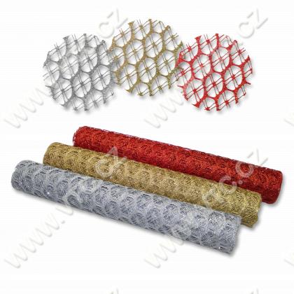 Decorative lace w. 48 cm glitter