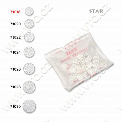 Thread´s buttons 25pcs STAR 18