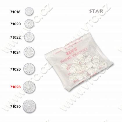 Thread´s buttons 25pcs STAR 28