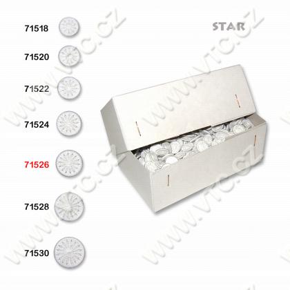 Nitěné knoflíky STAR 26 - sypané 500 ks