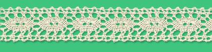 Cotton bobbin lace - 22 mm