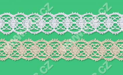 Cotton bobbin lace - 26 mm