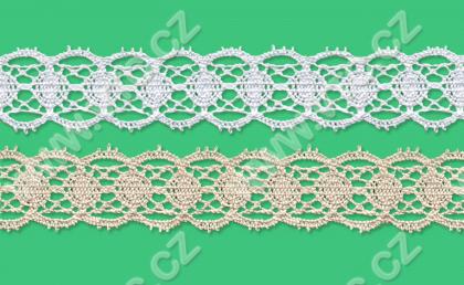 Cotton bobbin lace - 26 mm