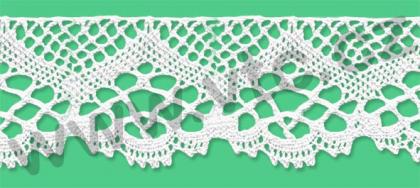 Cotton bobbin lace - 45 mm