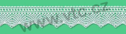 Cotton bobbin lace - 25 mm