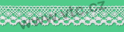 Cotton bobbin lace - 21 mm