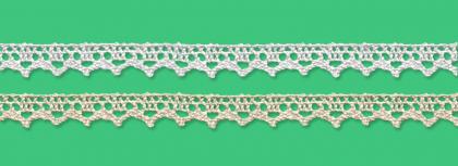 Cotton bobbin lace - 10 mm