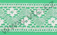 Cotton bobbin lace - 80 mm