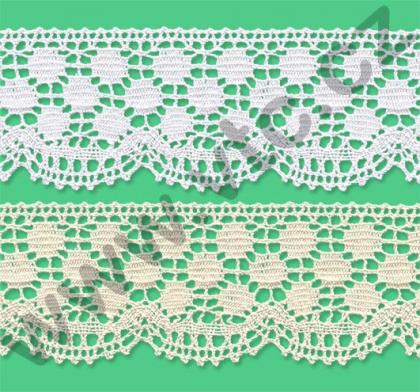 Cotton bobbin lace - 55 mm