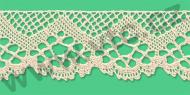 Cotton bobbin lace - 45 mm