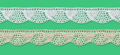 Cotton bobbin lace - 17 mm